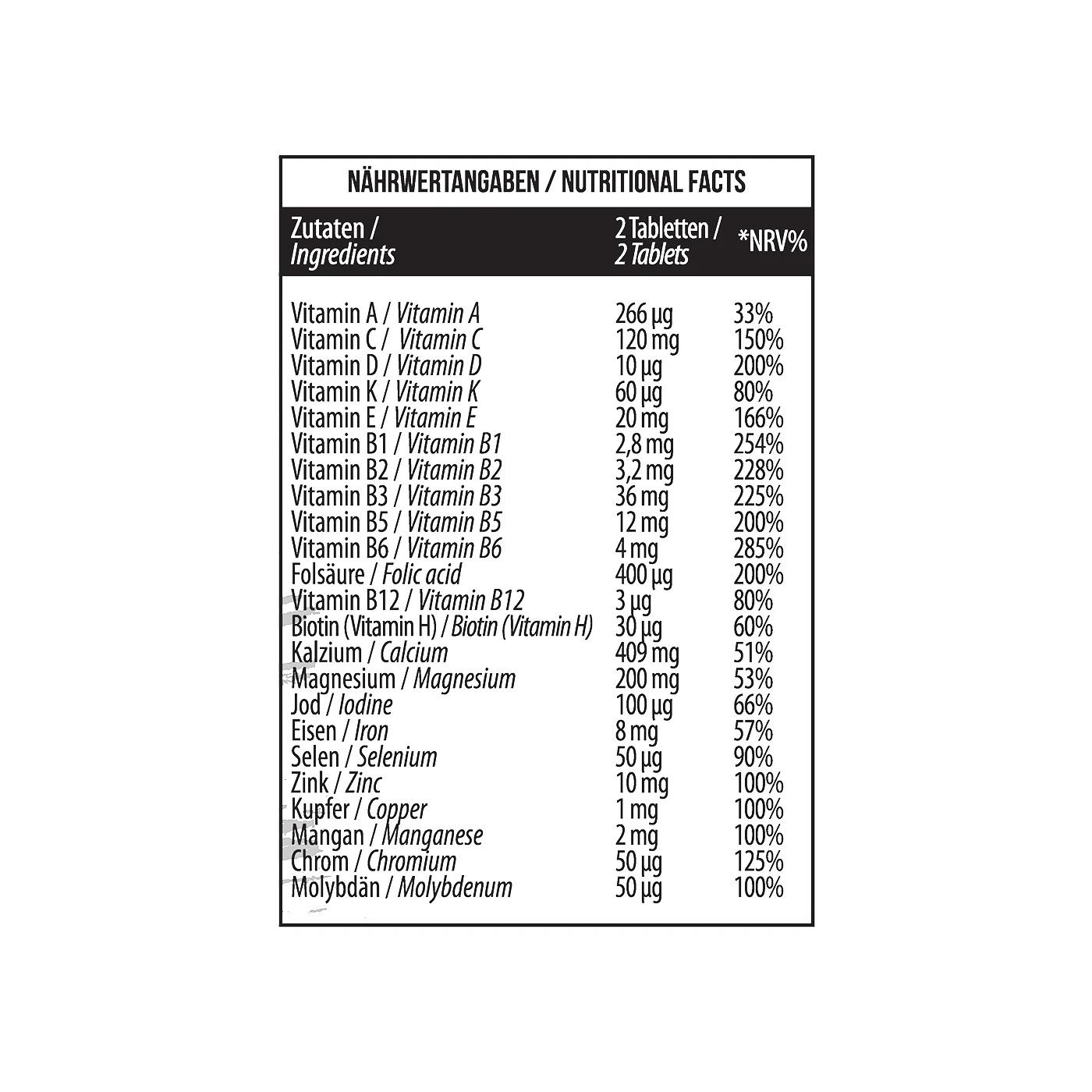 All Vitamins 60 Tablets - Image 4