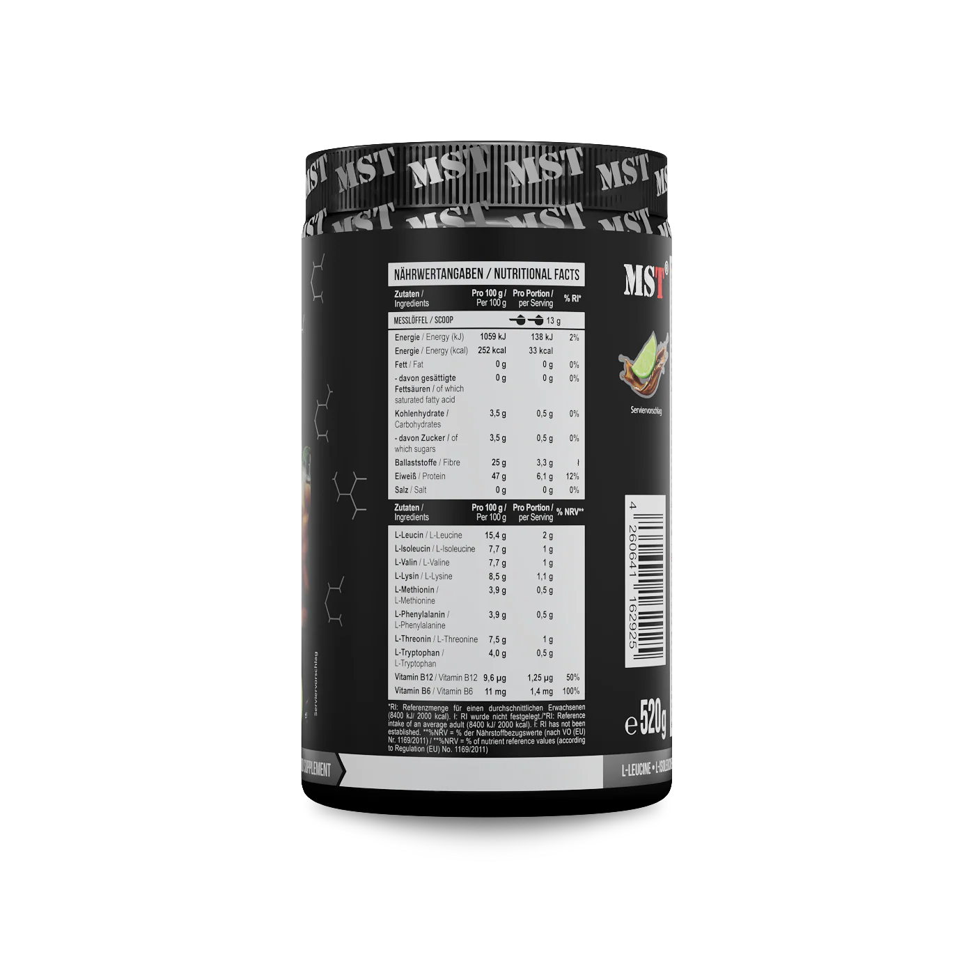 BCAA EAA 520 g Cola Lime - Image 3
