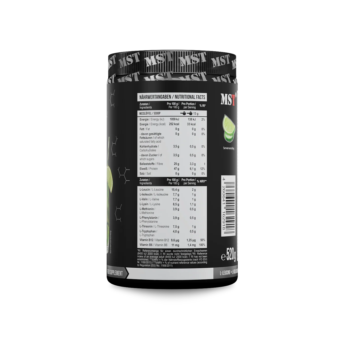 MST BCAA EAA 520 g Cucumber lime - Image 3