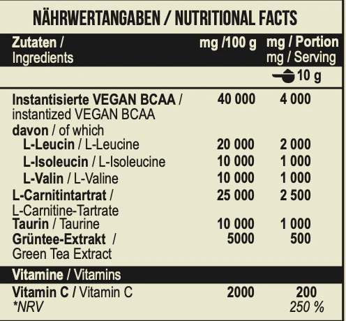 MST L-Carnitine Amino 300 g Limonchello - Image 4