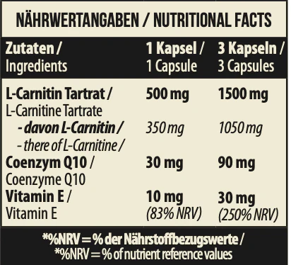 MST L-Carnitine Q10 90 caps - Image 3