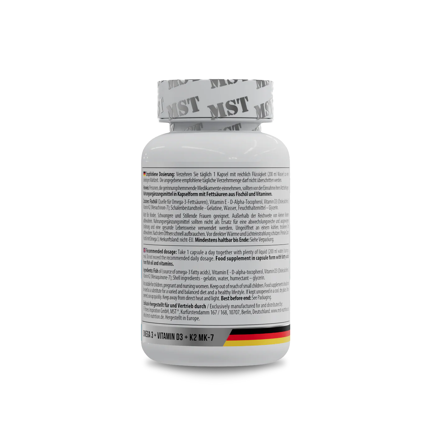 Omega 3 500 mg D3 + K2 60 softgels - Image 3