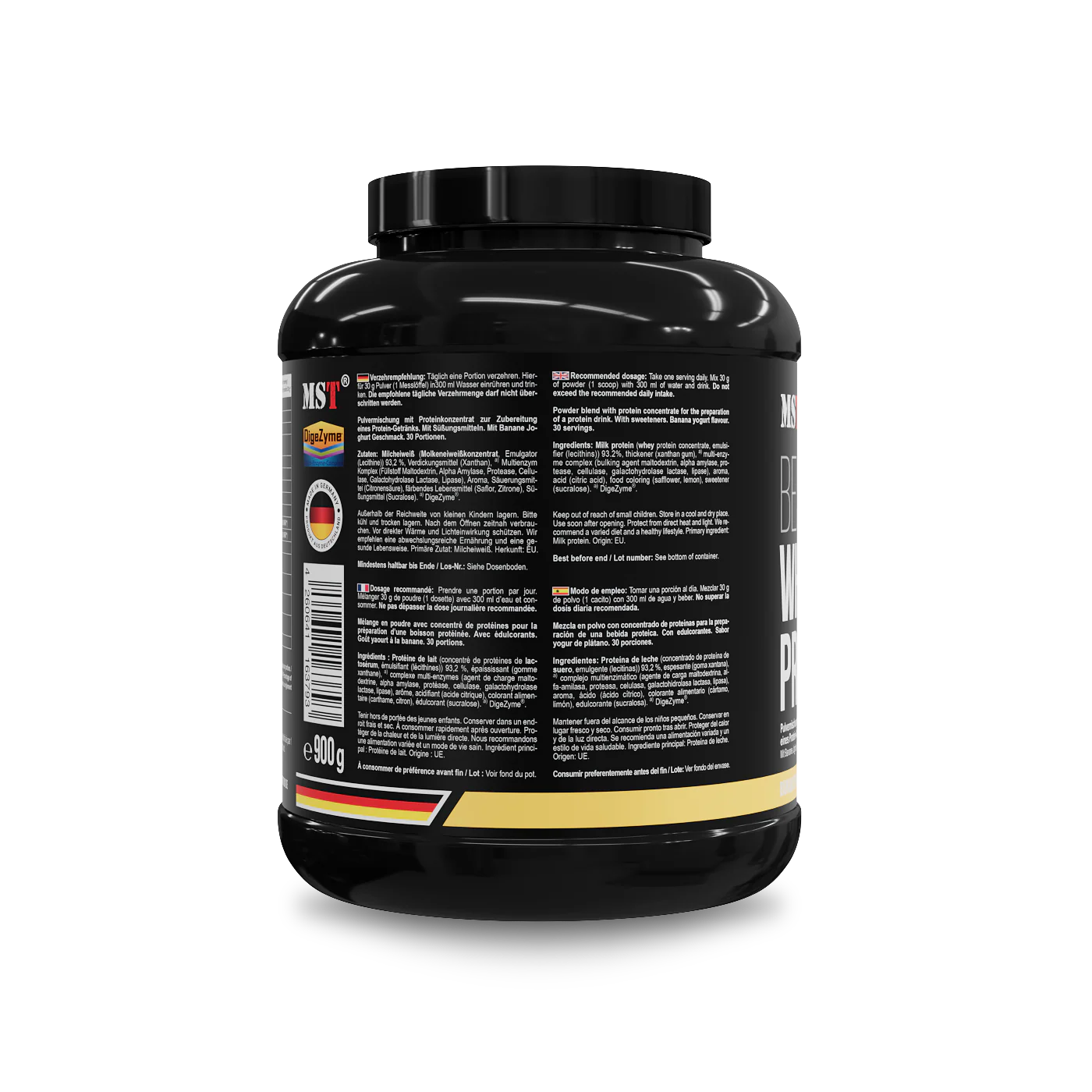 Protein Best Whey + Enzyme 900 g Banana yogurt - Image 4