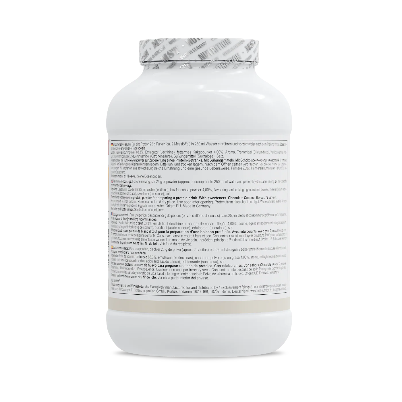 Best Egg Protein 1800 g Chocolate coconut - Image 3