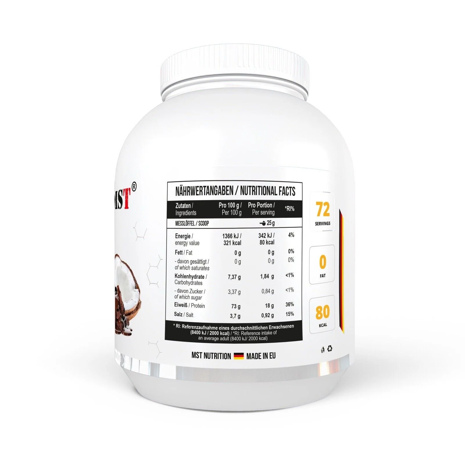 Best Egg Protein 1800 g Chocolate coconut - Image 6