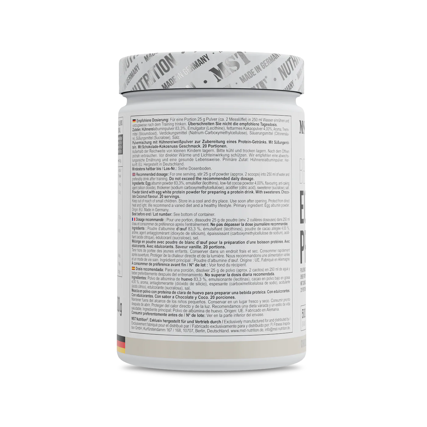 MST Best Egg Protein 500 g Chocolate coconut - Image 3