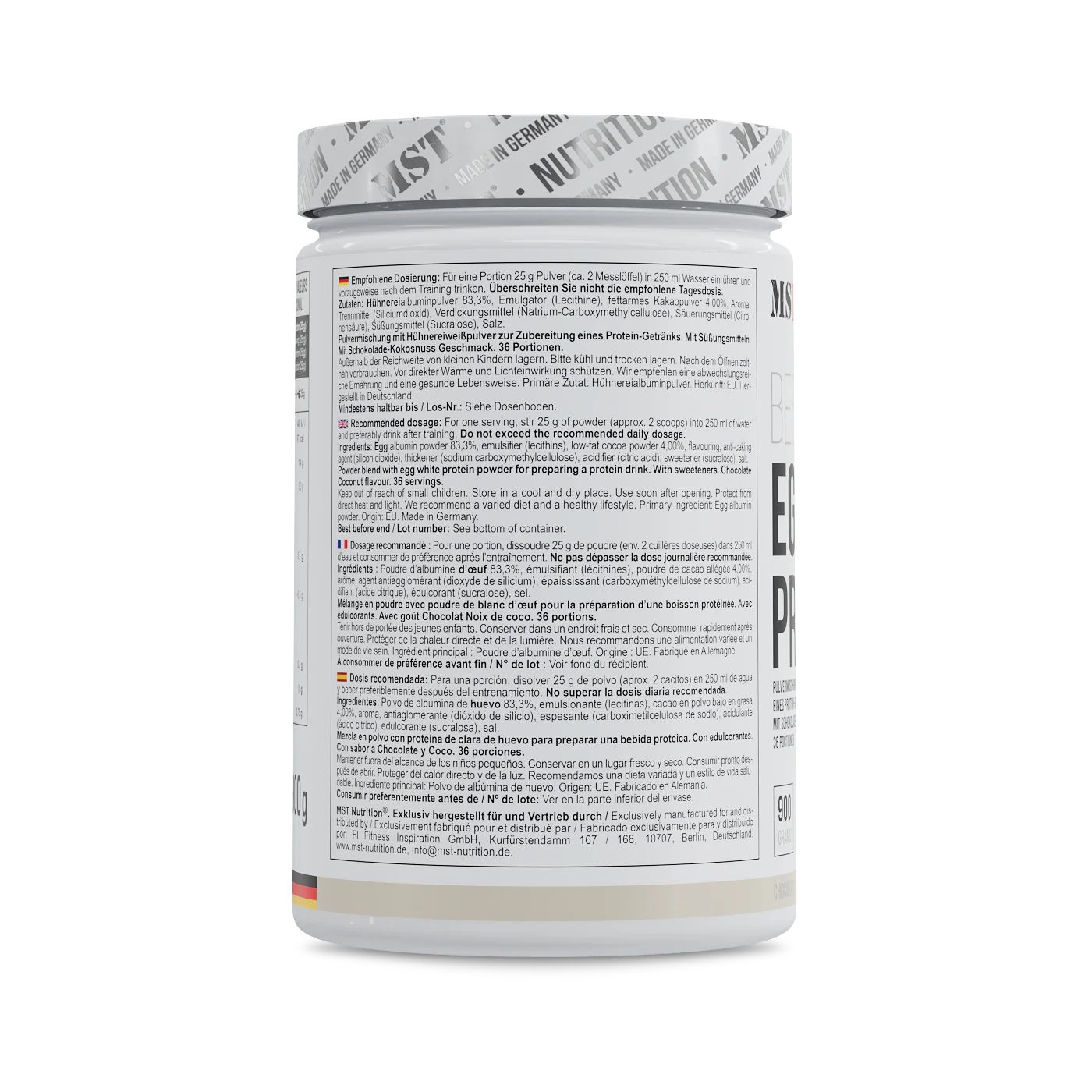 Best Egg Protein 900 g Chocolate coconut - Image 3