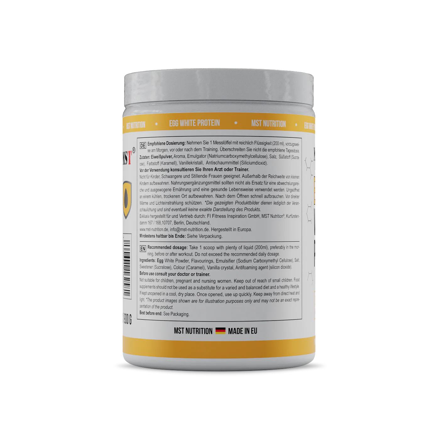 MST Protein EGG White 900 g Peanut butter caramel - Image 3