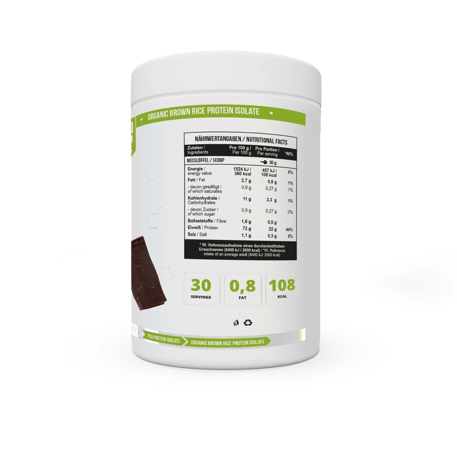 MST Protein Isolate Vegan 900 g Chocolate - Image 7